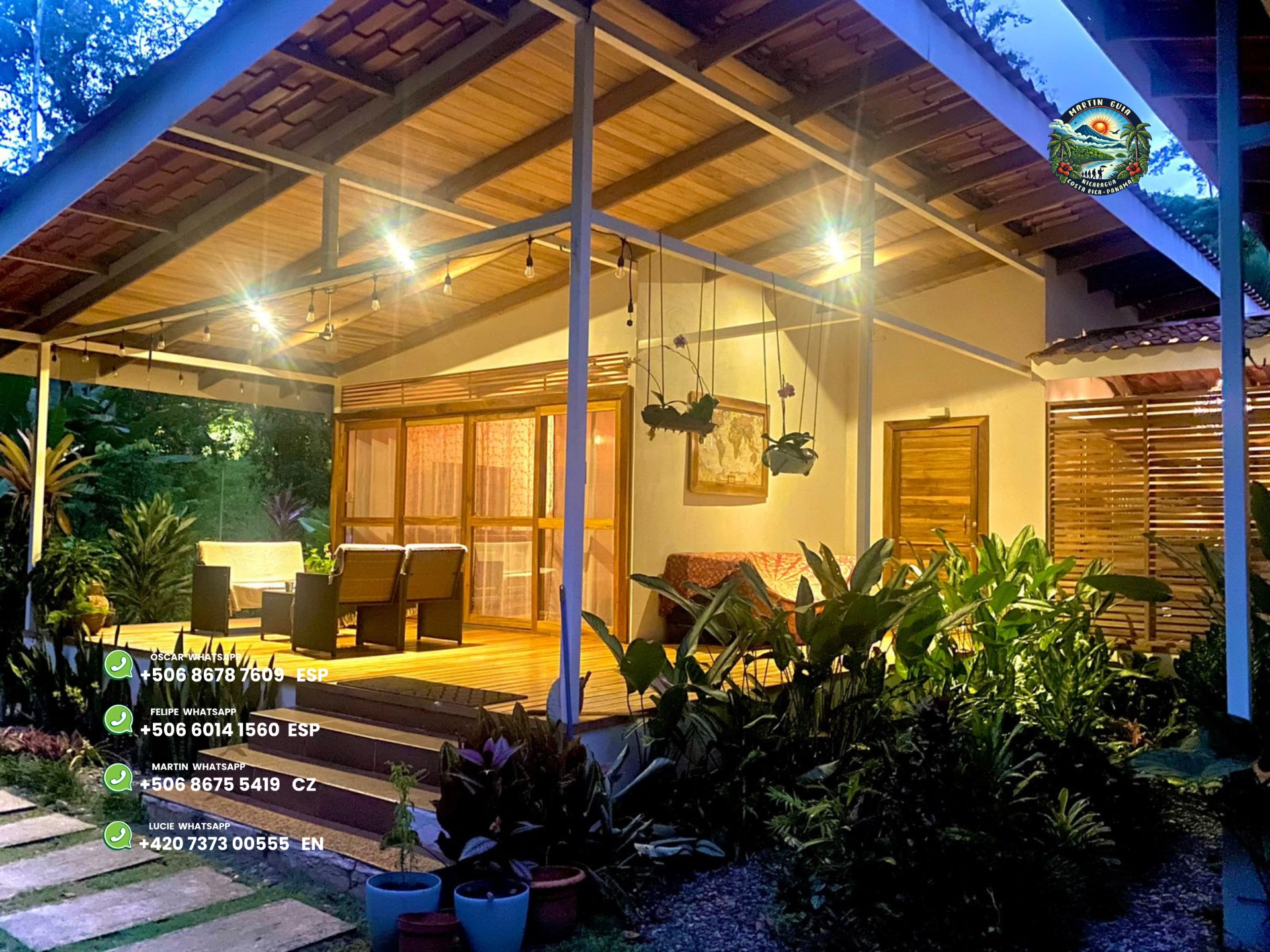 Luxusní chaty Puerto Viejo