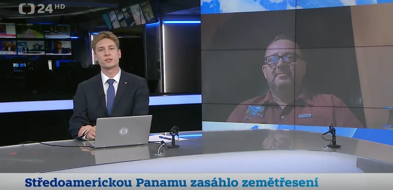 Martin Burda ve Studiu ČT24